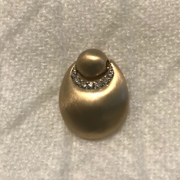 MONET Gold Panel Earrings - Picture 2 of 4